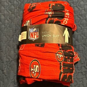 NFL Red and Black San Francisco 49ers Union Suit